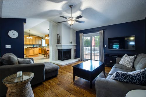 Beautiful house interior after fire restoration services has fixed it up